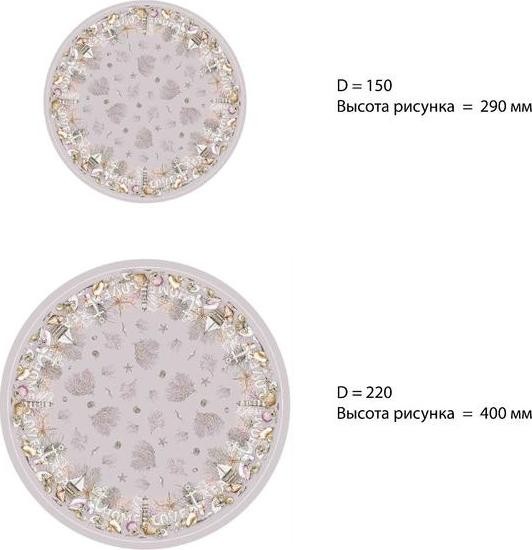 Скатерть Этель «Коралловый риф» 180х145см +/-3см, 100% хл, саржа 190 гр/м2