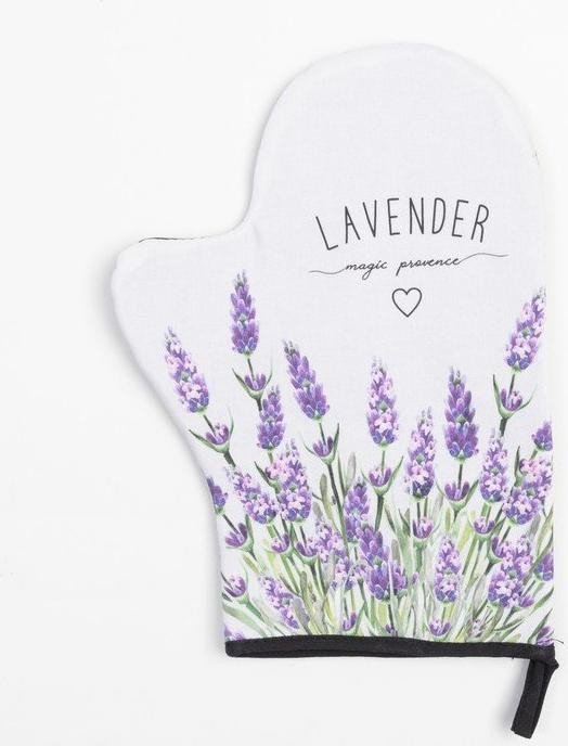 Варежка-прихватка "Lavender" 20х28см,саржа, 100% х/л, ватин 250г/м2