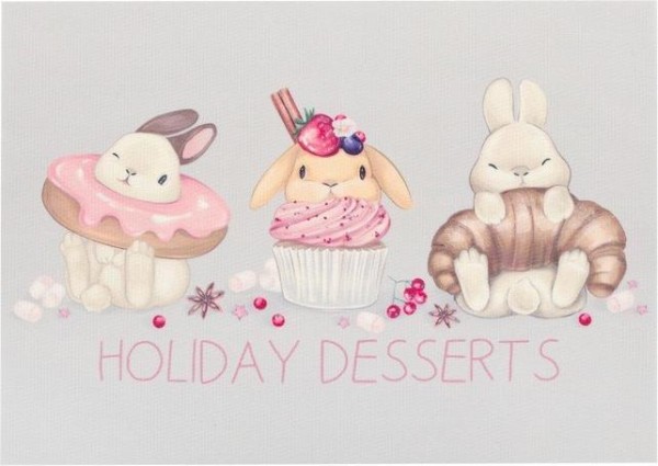 Салфетка на стол "Holiday desserts", ПВХ, 40*29 см